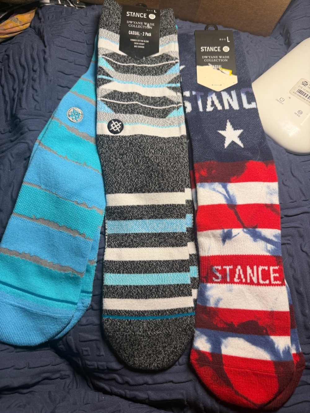 STANCE Socks Men Large (6-12)  Dwayne Wade Collection 3 pair